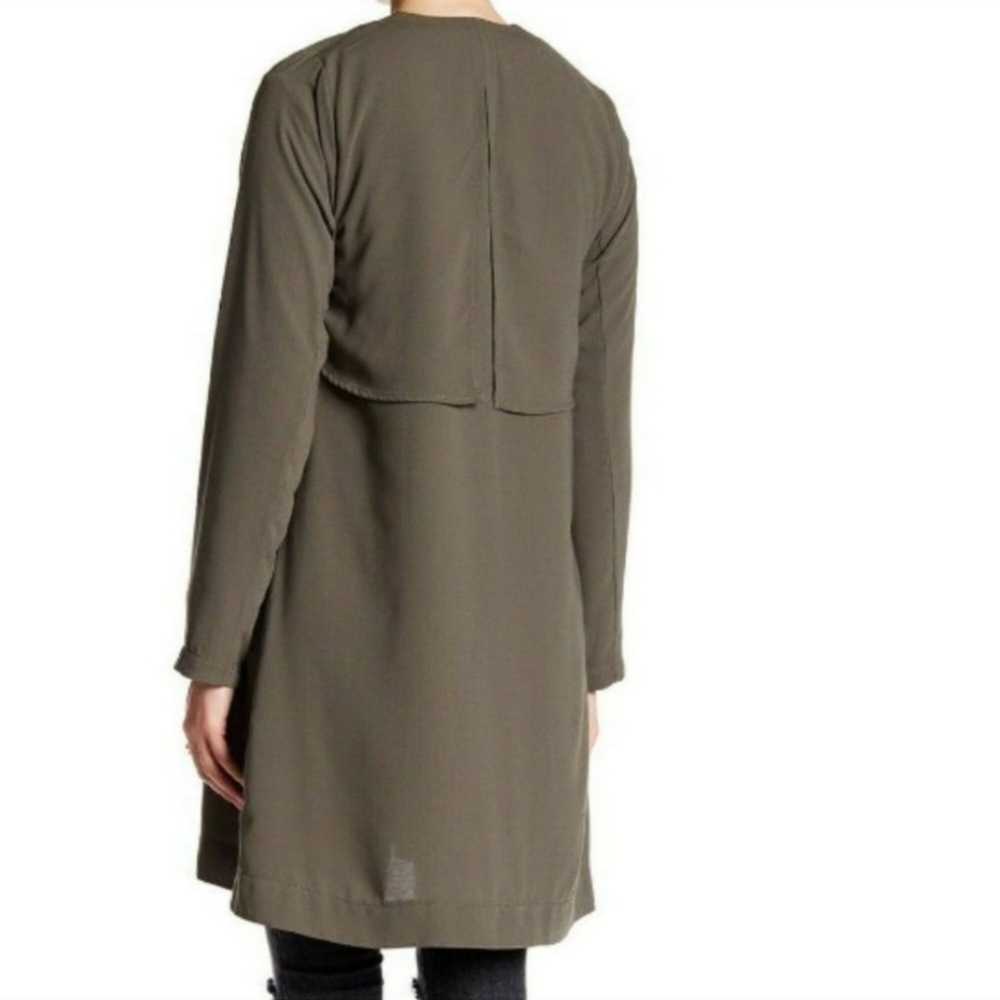 Valette Green Trench Oversized Cardigan - Picture 4 of 15